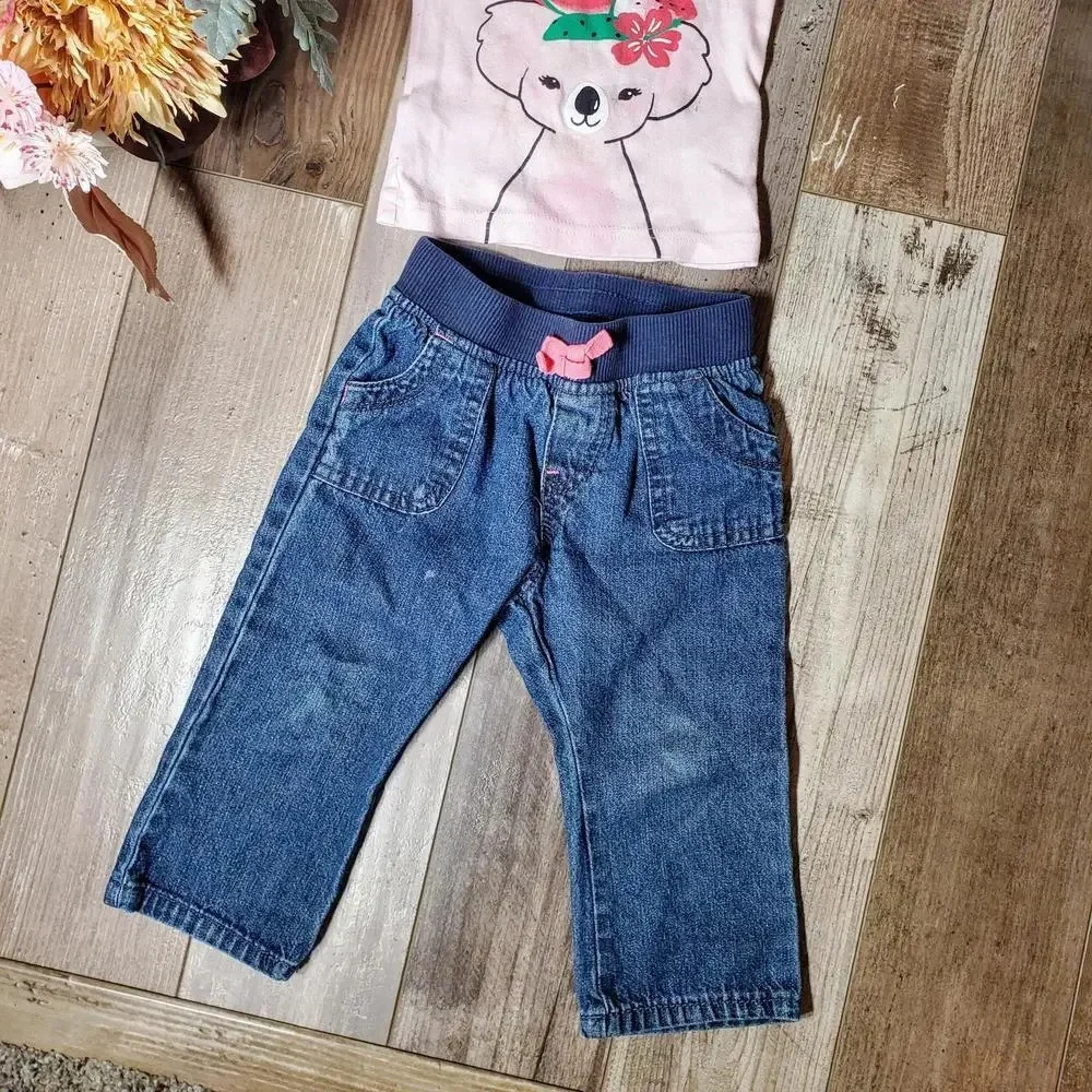Baby Toddler Girl Outfit Bundle Size 18m 100% Cotton